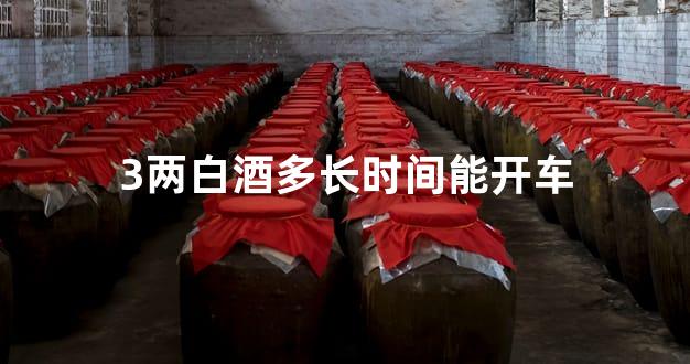 3两白酒多长时间能开车