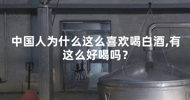 中国人为什么这么喜欢喝白酒,有这么好喝吗？