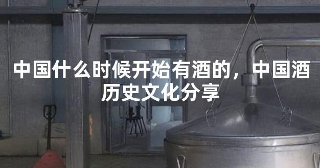 中国什么时候开始有酒的，中国酒历史文化分享
