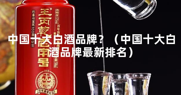 中国十大白酒品牌？（中国十大白酒品牌最新排名）