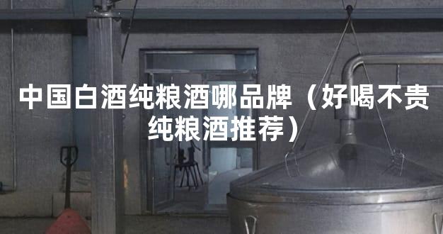 中国白酒纯粮酒哪品牌（好喝不贵纯粮酒推荐）