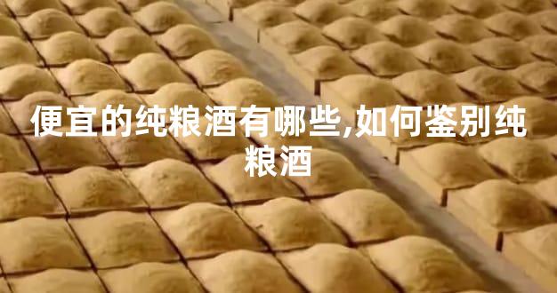 便宜的纯粮酒有哪些,如何鉴别纯粮酒