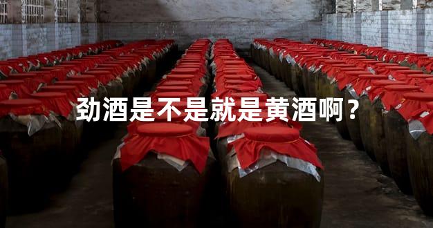 劲酒是不是就是黄酒啊？