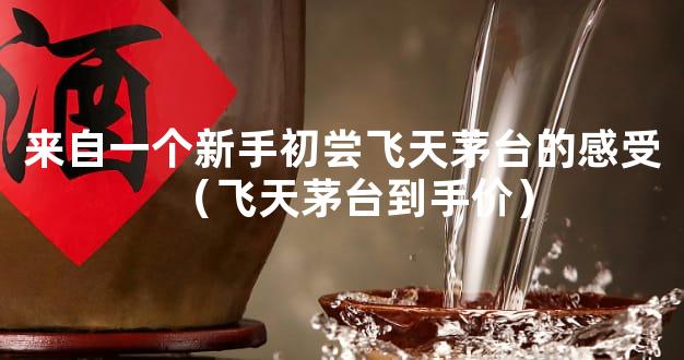来自一个新手初尝飞天茅台的感受（飞天茅台到手价）
