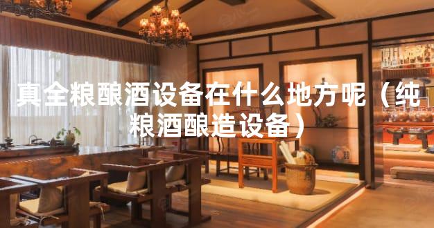 真全粮酿酒设备在什么地方呢（纯粮酒酿造设备）