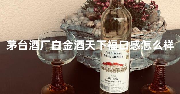 茅台酒厂白金酒天下福口感怎么样