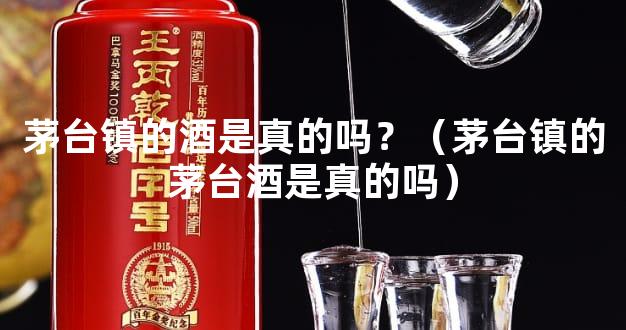 茅台镇的酒是真的吗？（茅台镇的茅台酒是真的吗）