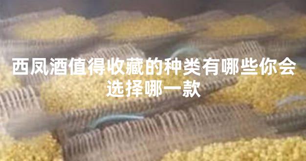 西凤酒值得收藏的种类有哪些你会选择哪一款