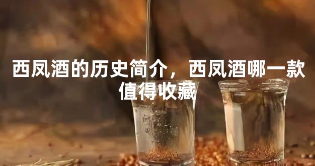 西凤酒的历史简介，西凤酒哪一款值得收藏