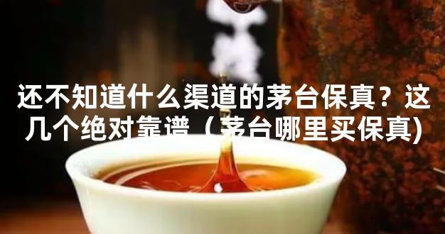 还不知道什么渠道的茅台保真？这几个绝对靠谱（茅台哪里买保真)